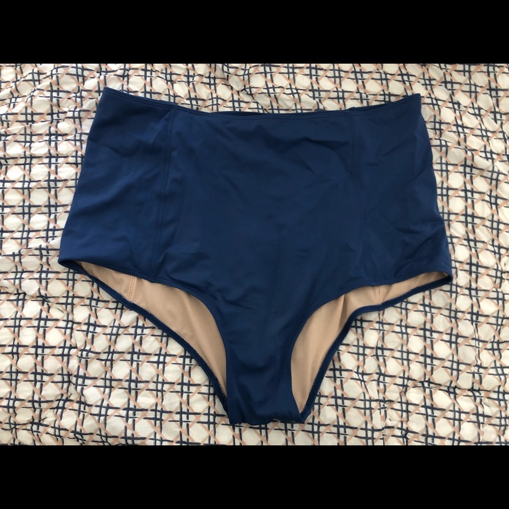 Kortni Jean high waste bottom blue